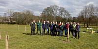 Volunteers at the Fruit Tree Orchard planting sessions - March 2016